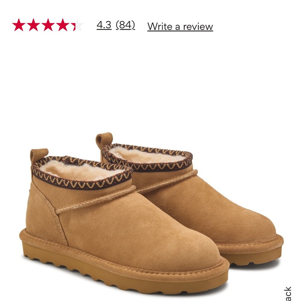Super shorty bear paw booties